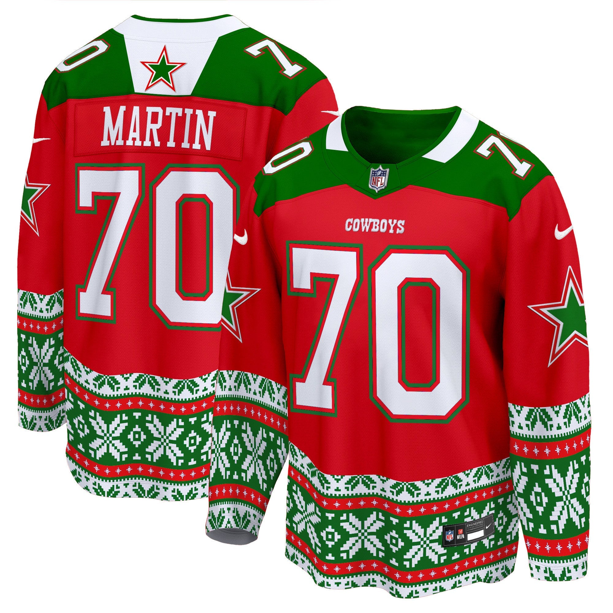 Men's Dallas Cowboys 2024 Christmas Premier Breakaway Jersey - All Printed