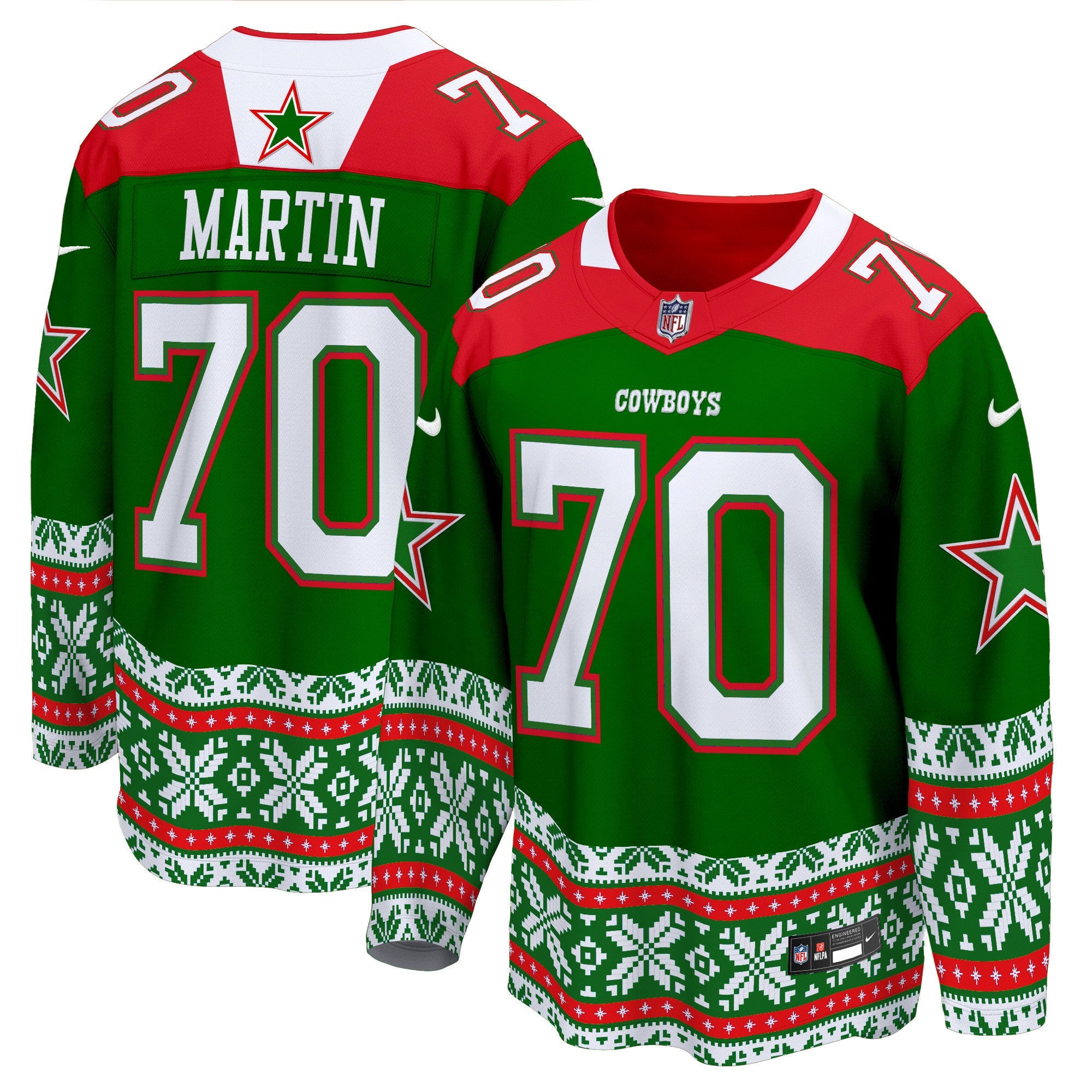 Men's Dallas Cowboys 2024 Christmas Premier Breakaway Jersey - All Printed