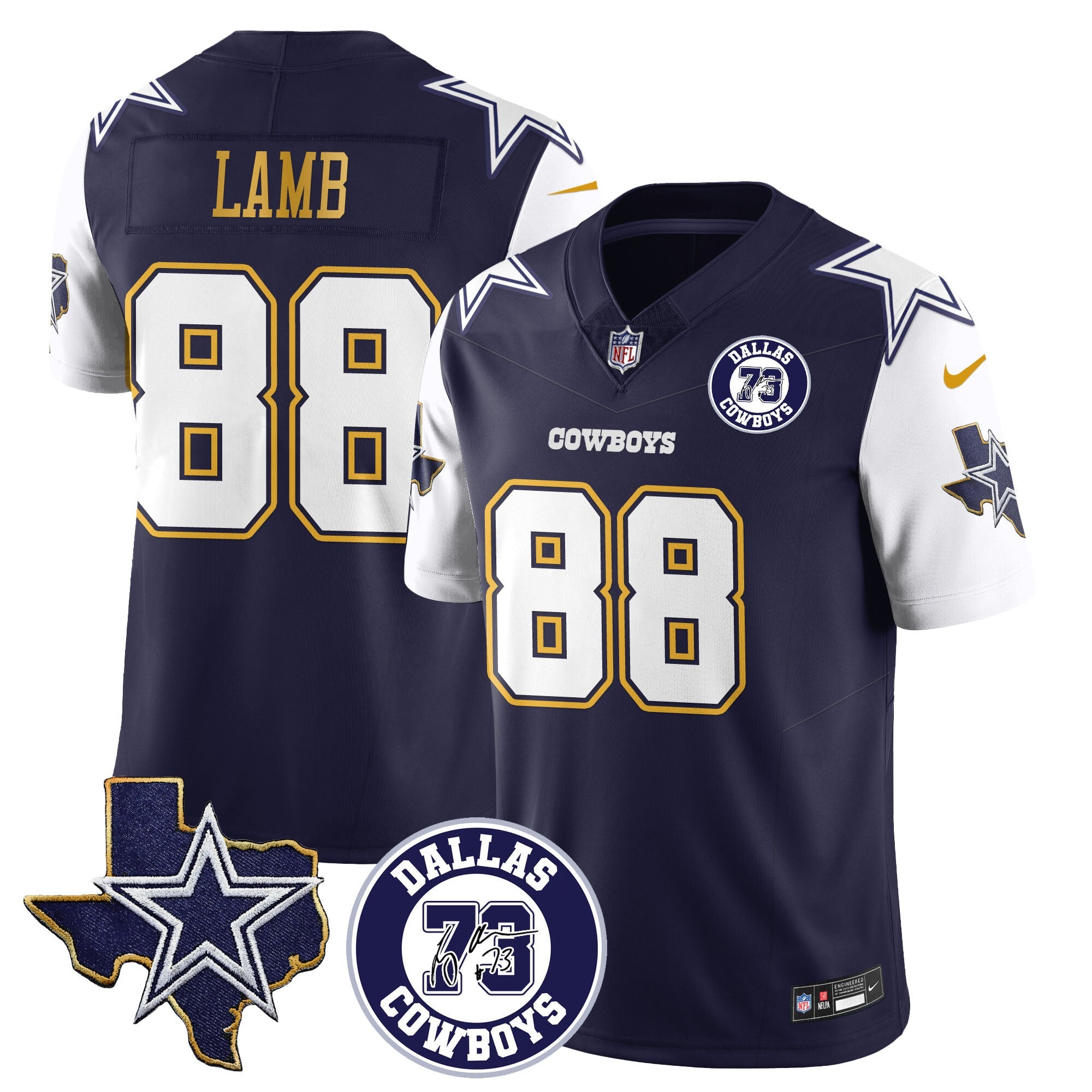 Dallas Cowboys Larry Allen Memorial Jersey All-Stitched