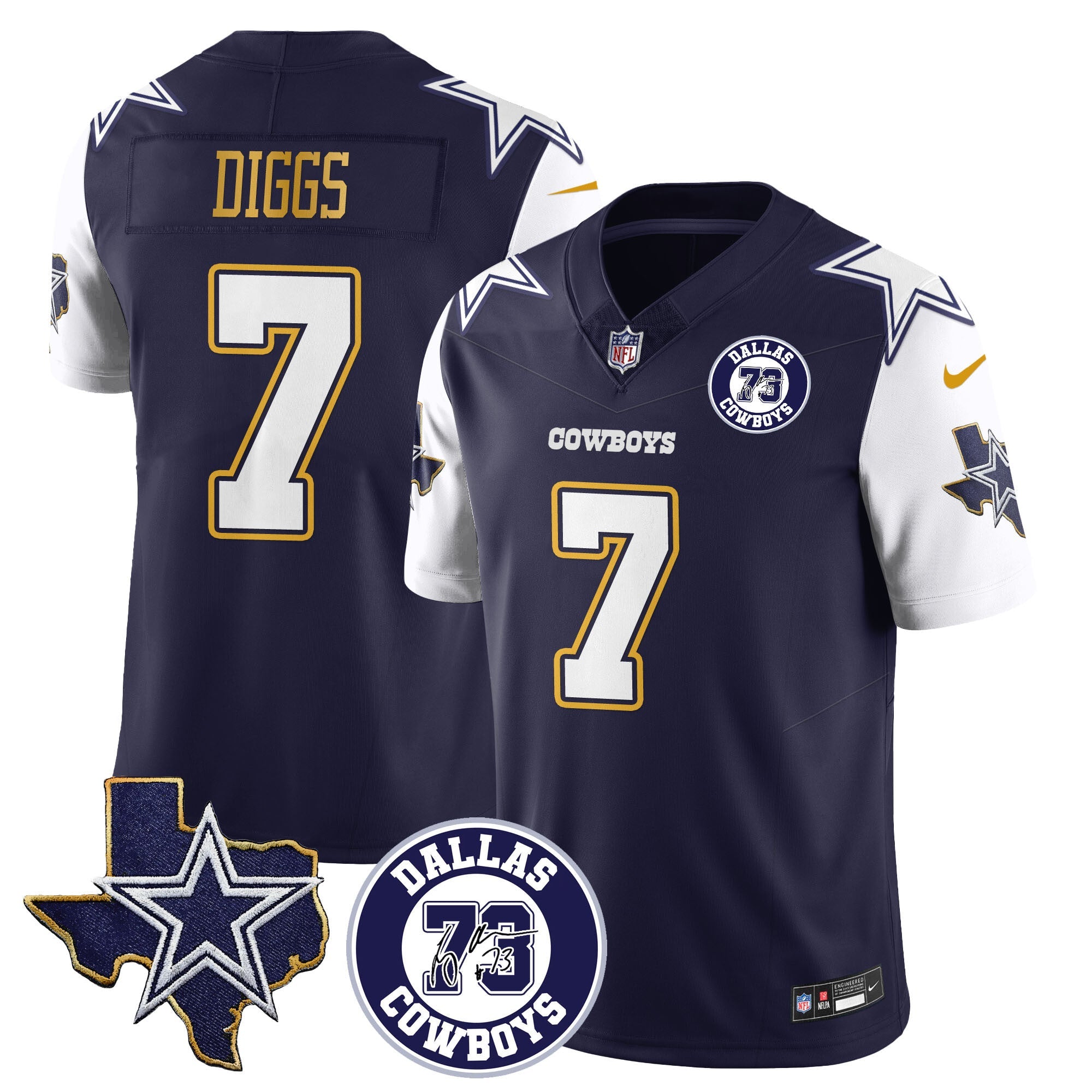 Dallas Cowboys Larry Allen Memorial Jersey All-Stitched