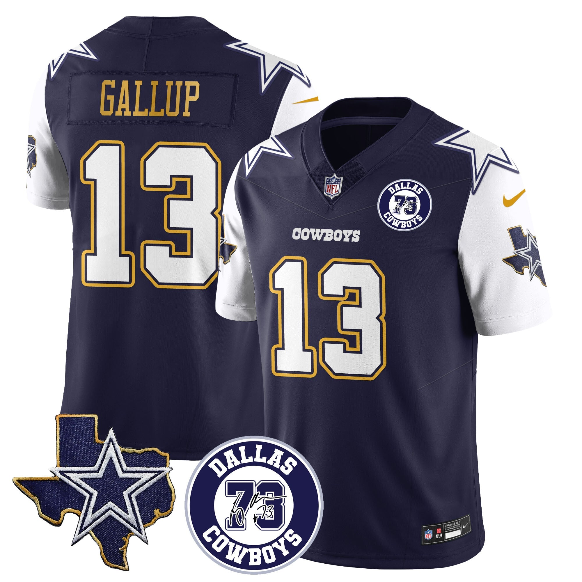 Dallas Cowboys Larry Allen Memorial Jersey All-Stitched
