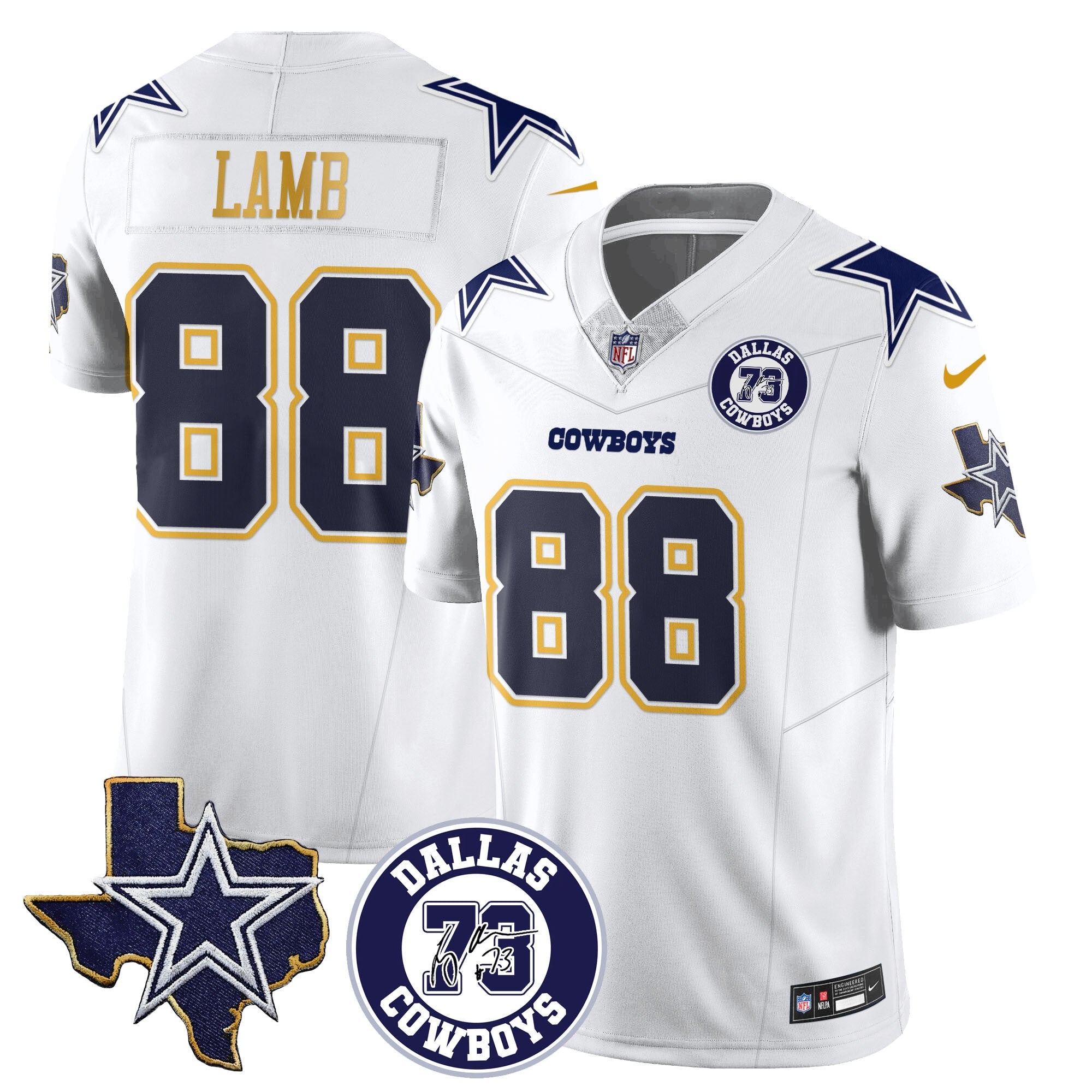 Dallas Cowboys Larry Allen Memorial Jersey All-Stitched