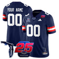Custom Florida Atlantic Football 25th Season Jersey - All Stitched