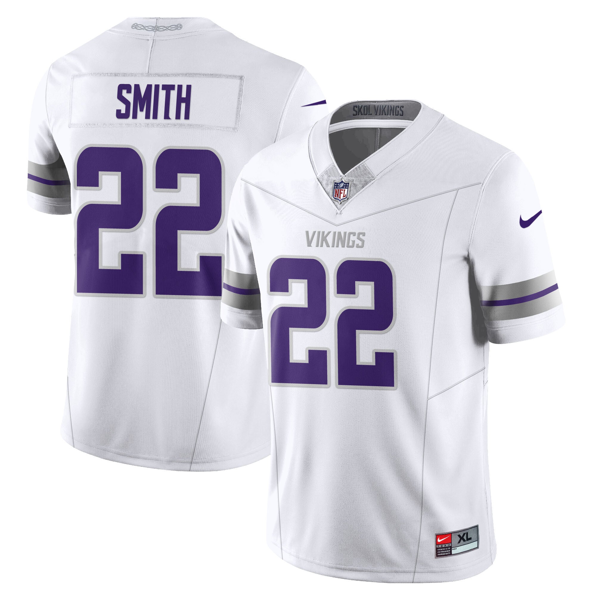 Vikings 'Winter Warrior' Alternate 2024 Uniform - All Stitched 406VTHNJS003