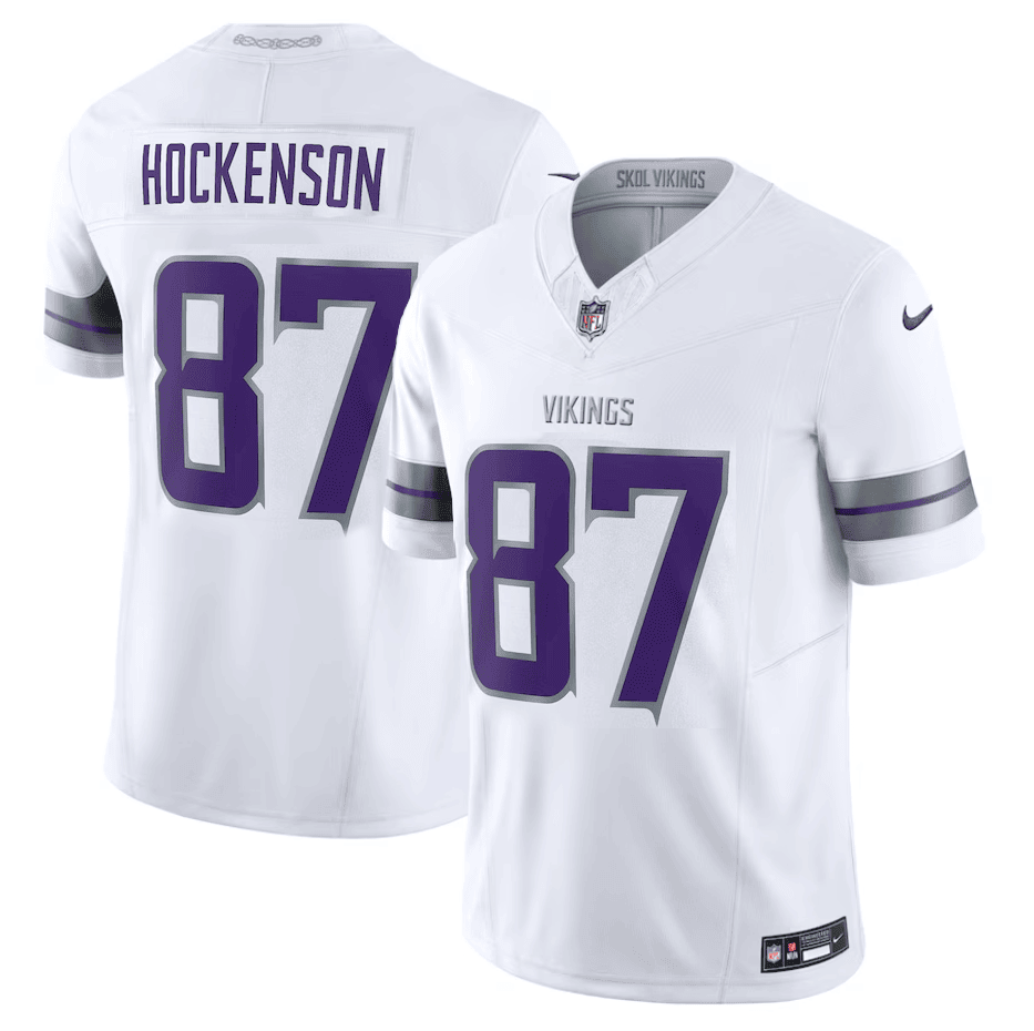 Vikings 'Winter Warrior' Alternate 2024 Uniform - All Stitched 406VTHNJS003
