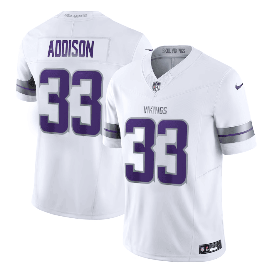 Vikings 'Winter Warrior' Alternate 2024 Uniform - All Stitched 406VTHNJS003