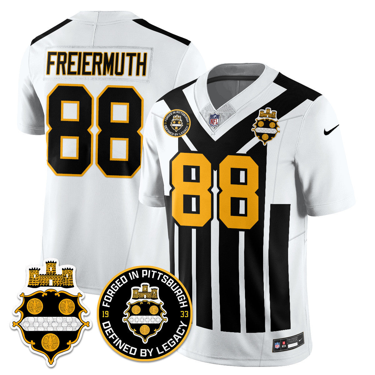 Men's Pittsburgh Steelers Alternate 1933 Throwback Limited Jersey - All Stitched
