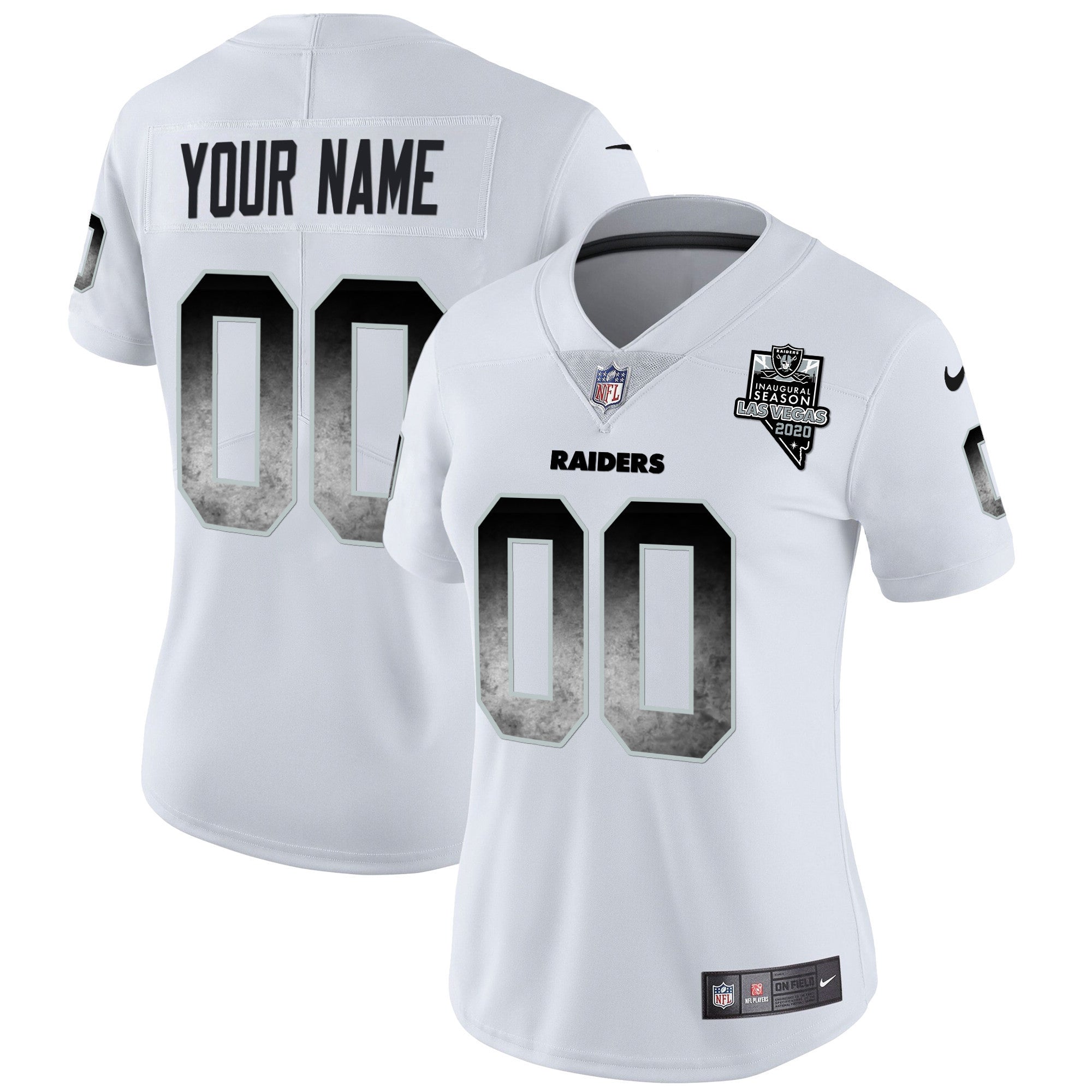Raiders Arch Smoke Vapor Custom Jersey - All Stitched