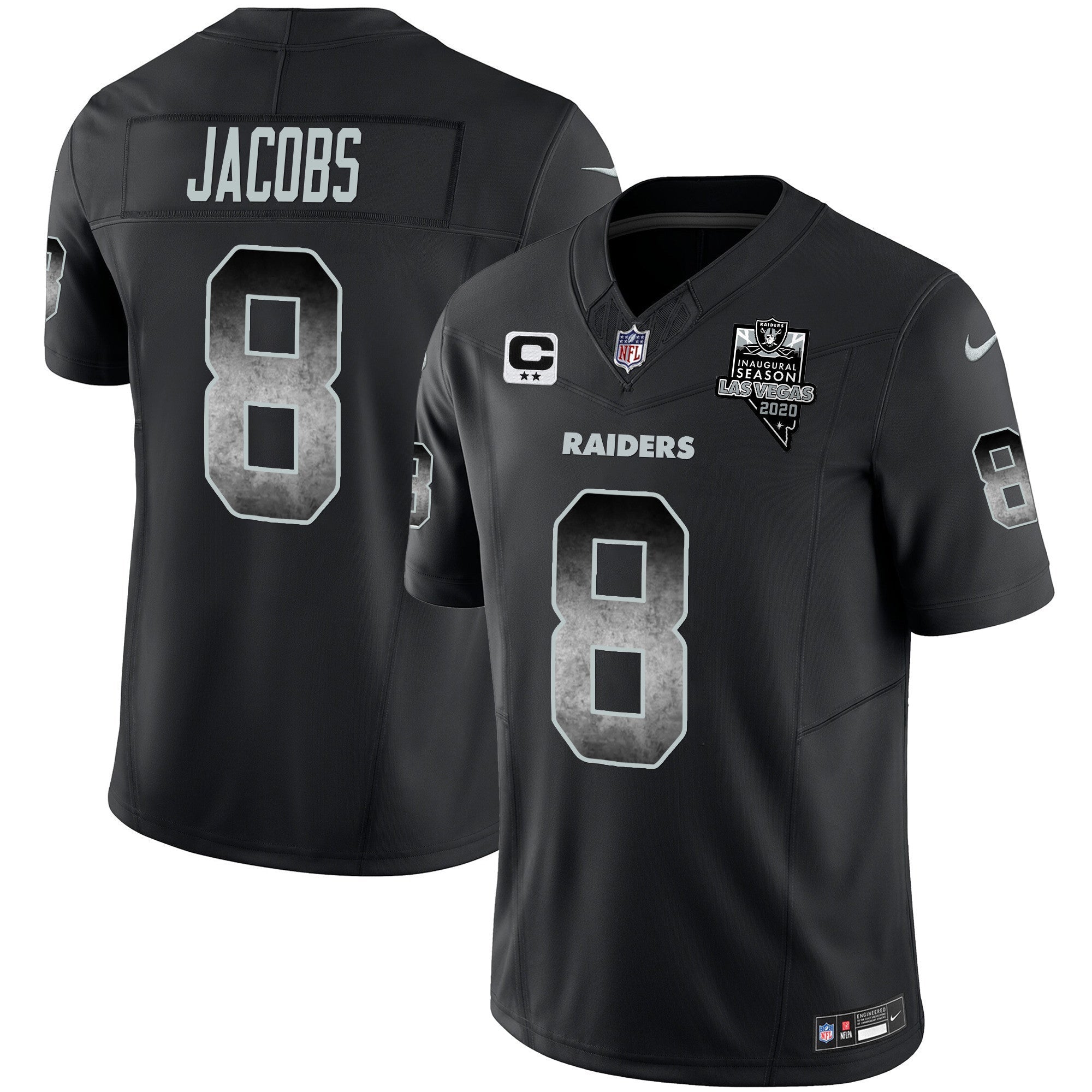 Men's Raiders Arch Smoke Vapor Jersey - All Stitched