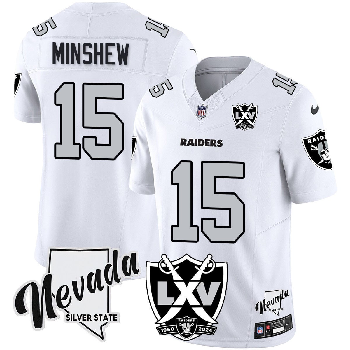 Men's Raiders 2025 Vapor Limited Jersey - 65th Anniversary - All Stitched