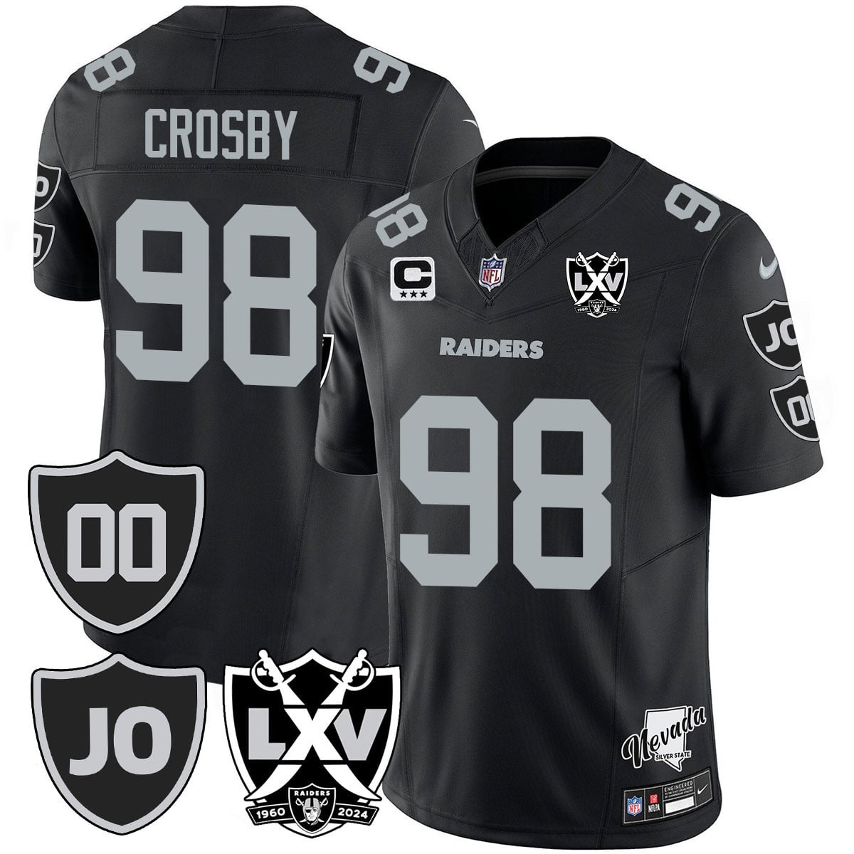 Men's Raiders Vapor Limited Jersey - All Stitched - Honor Jim Otto