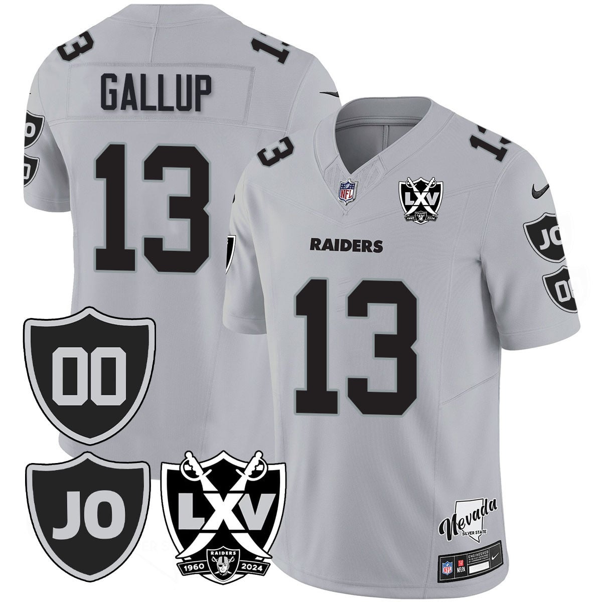 Men's Raiders Vapor Limited Jersey - All Stitched - Honor Jim Otto