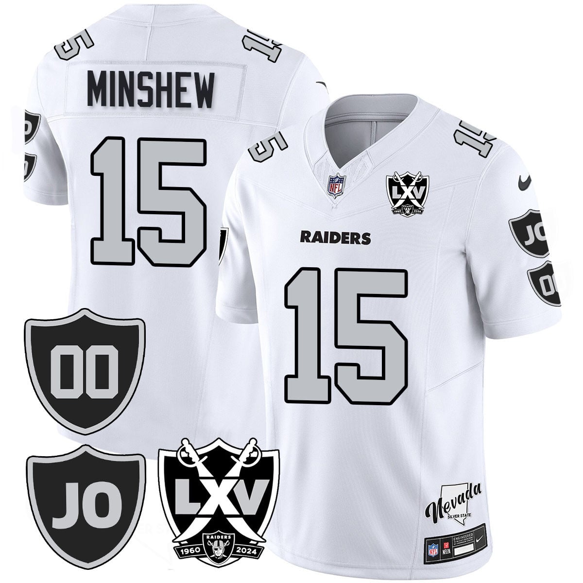 Men's Raiders Vapor Limited Jersey - All Stitched - Honor Jim Otto