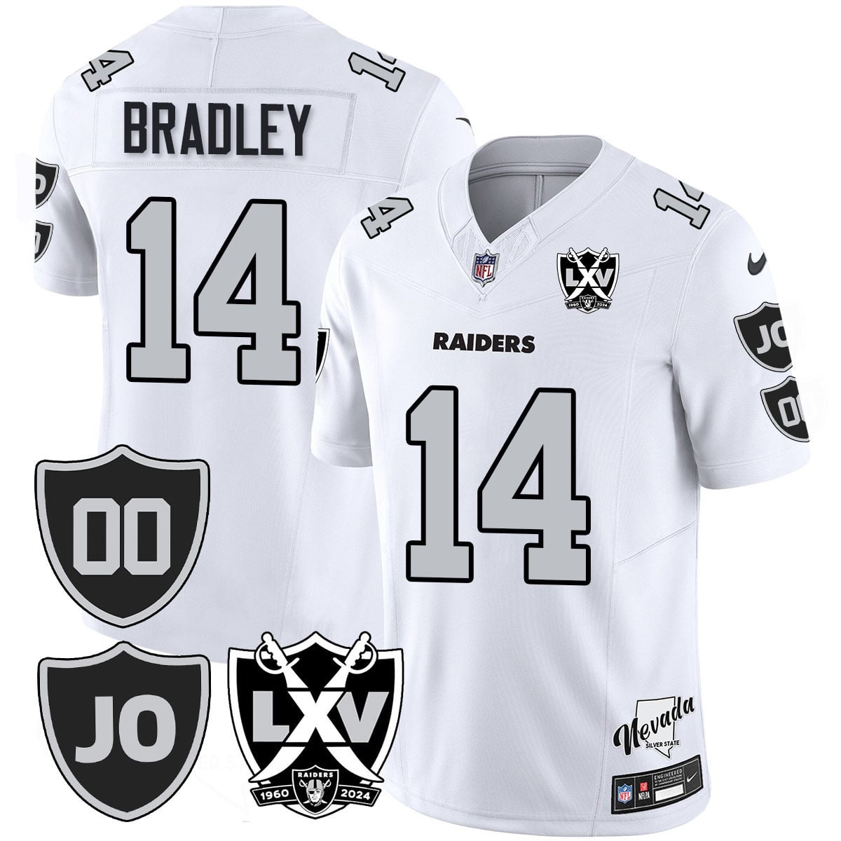 Men's Raiders Vapor Limited Jersey - All Stitched - Honor Jim Otto