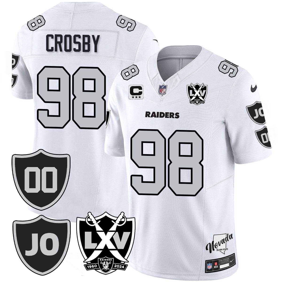 Men's Raiders Vapor Limited Jersey - All Stitched - Honor Jim Otto