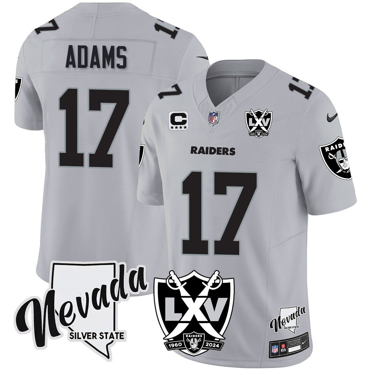 Men's Raiders 2024 Vapor Limited Jersey - 65th Anniversary - All Stitched