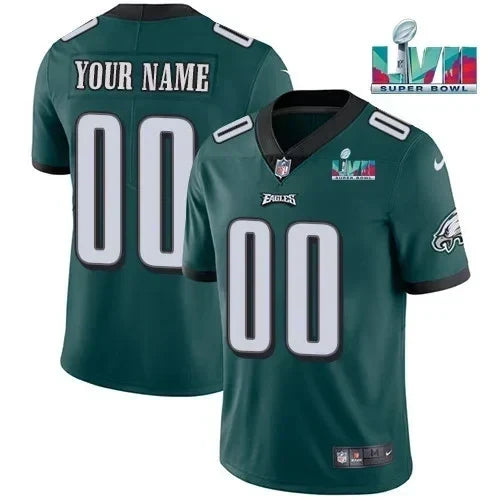 Philadelphia Eagles Players Limited Custom Jersey - Super Bowl LVII Patch