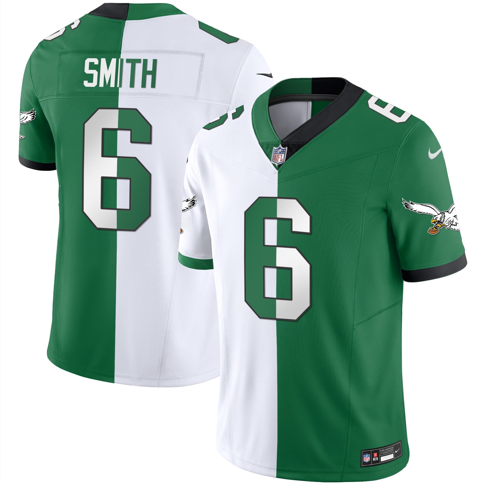 Men's Eagles Throwback Kelly Vapor Limited Jersey - All Stitched