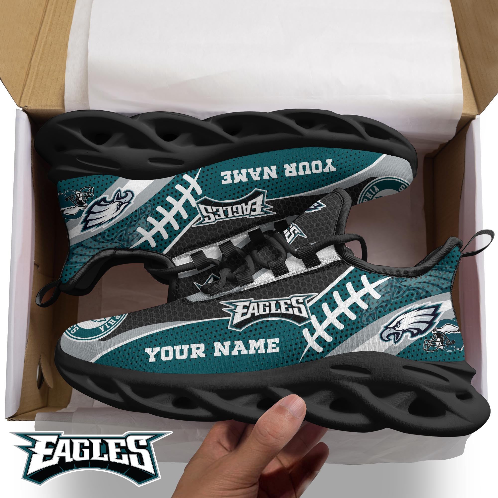 Philadelphia Eagles NFL-Shoes Custom T-43258