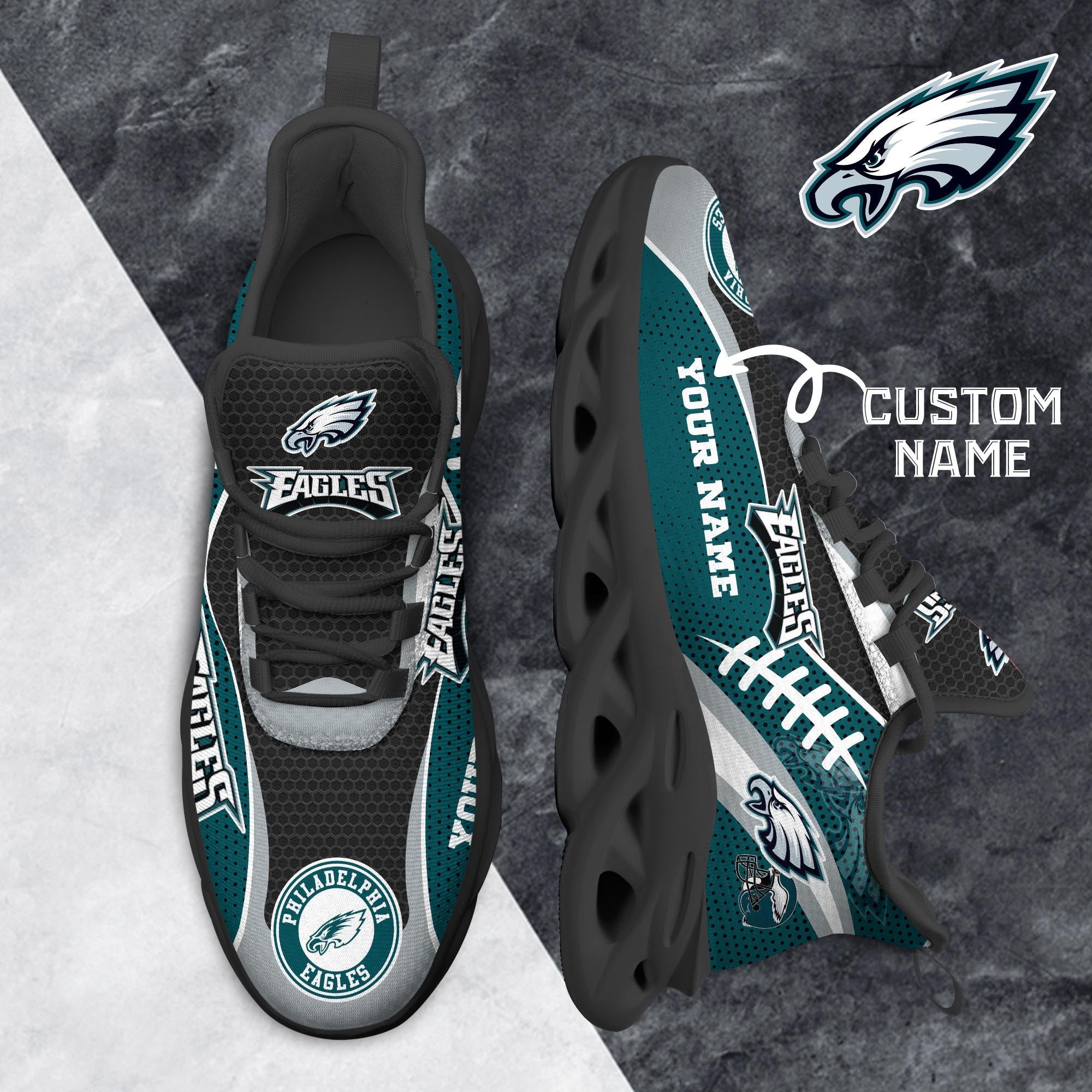 Philadelphia Eagles NFL-Shoes Custom T-43258