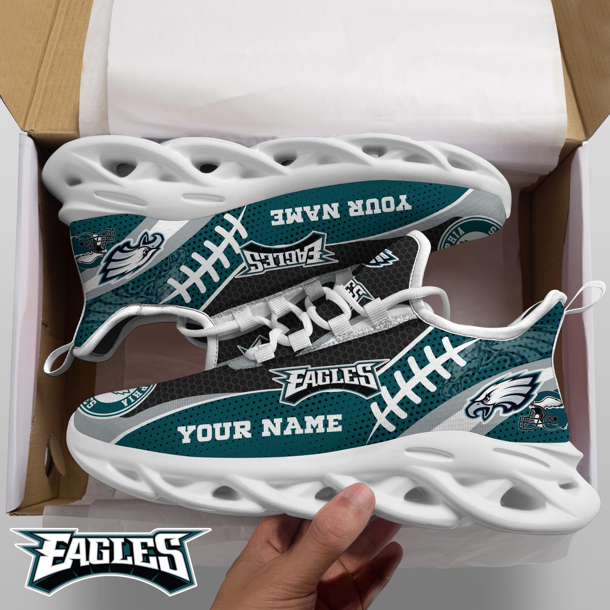 Philadelphia Eagles NFL-Shoes Custom T-43258