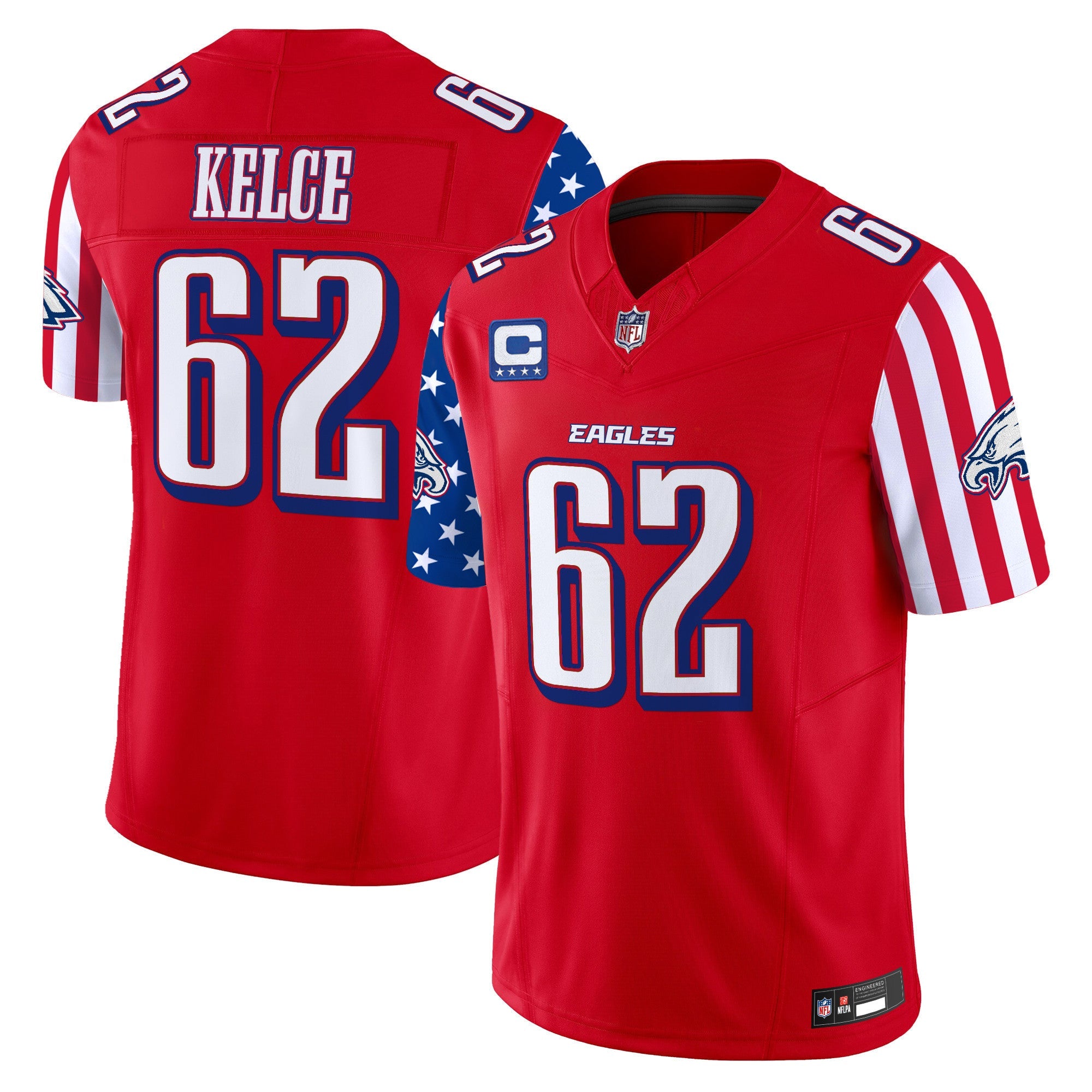 Men's Philadelphia Eagles 2025 Independence Day Vapor Limited Jersey - All Stitched