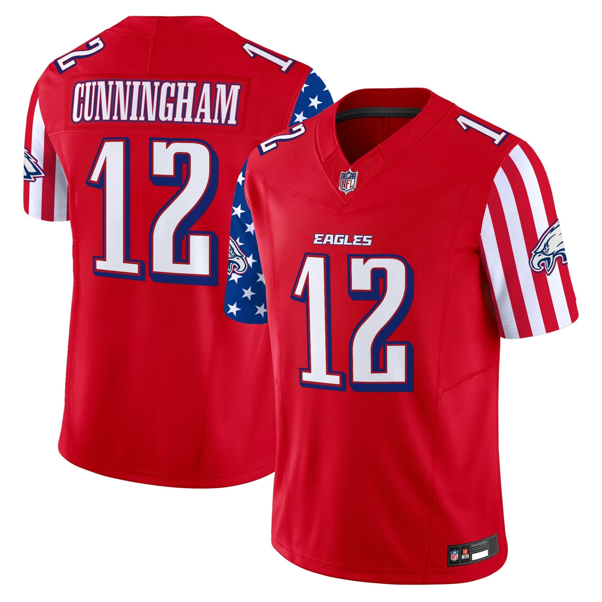 Men's Philadelphia Eagles 2025 Independence Day Vapor Limited Jersey - All Stitched