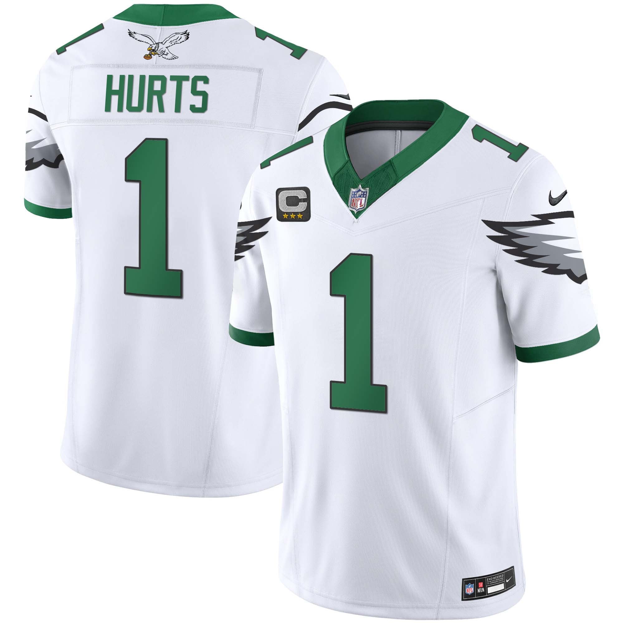 Men's Eagles Kelly Green Vapor Limited Jersey V3 - All Stitched