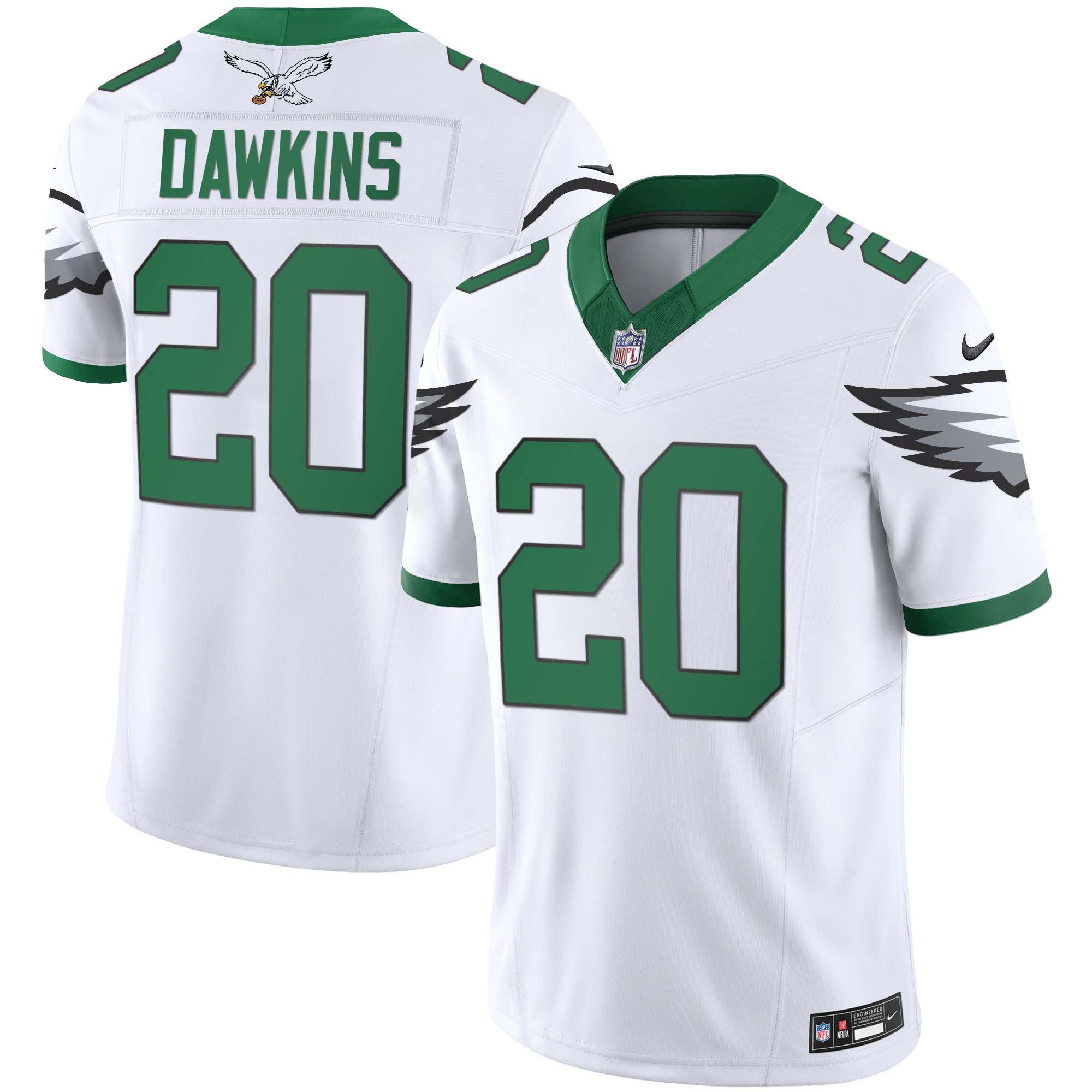 Men's Eagles Kelly Green Vapor Limited Jersey V3 - All Stitched