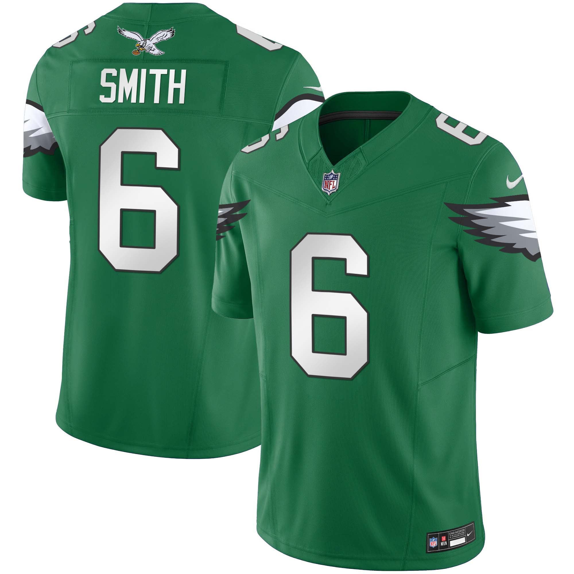 Men's Eagles Kelly Green Vapor Limited Jersey V3 - All Stitched