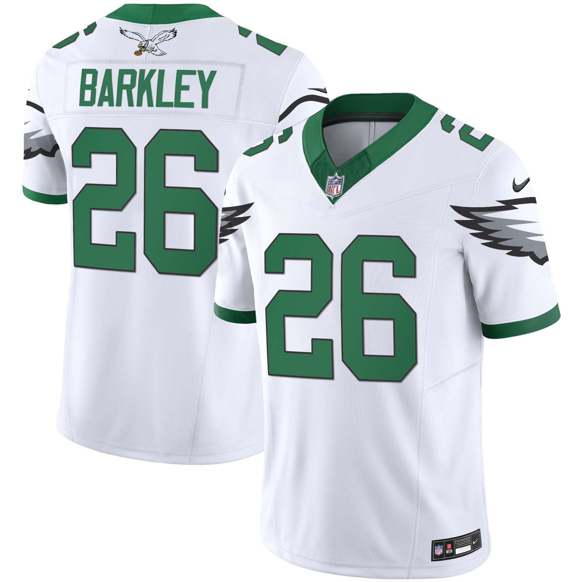 Men's Eagles Kelly Green Vapor Limited Jersey V3 - All Stitched