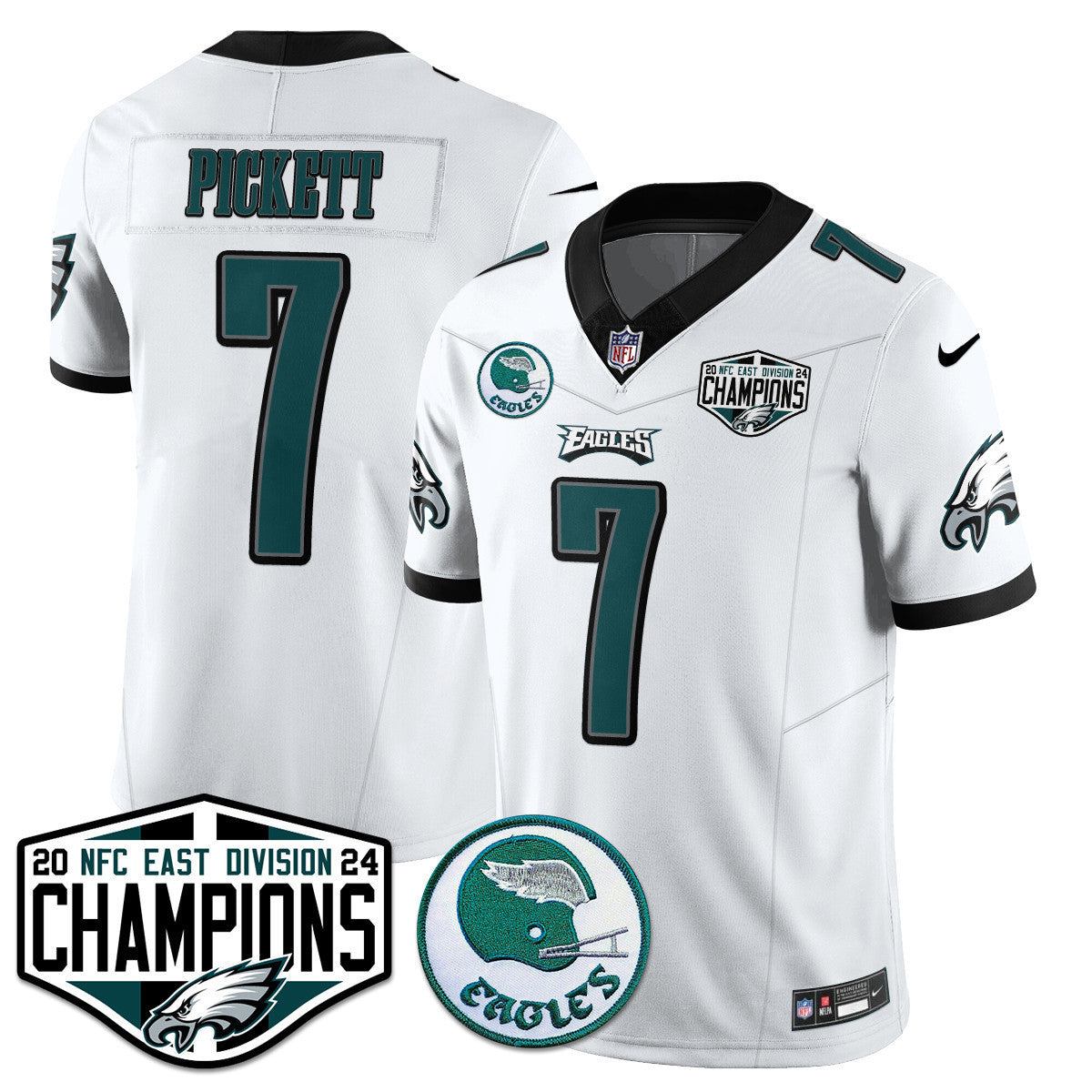 Men's Philadelphia Eagles 2024 NFC East Division Champions Jersey - All Stitched