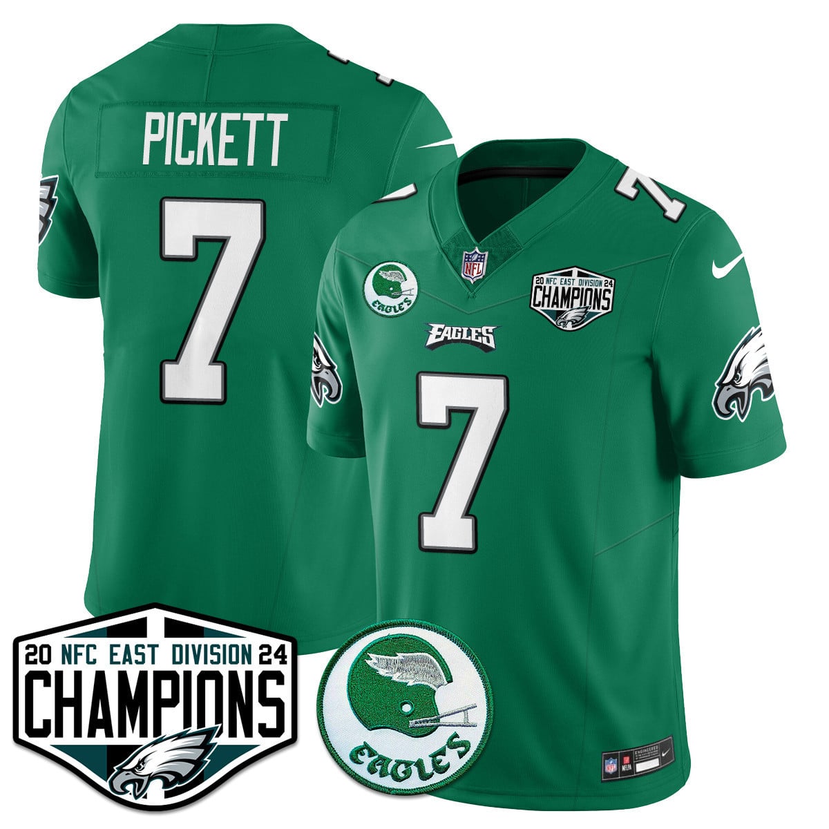 Men's Philadelphia Eagles 2024 NFC East Division Champions Jersey - All Stitched