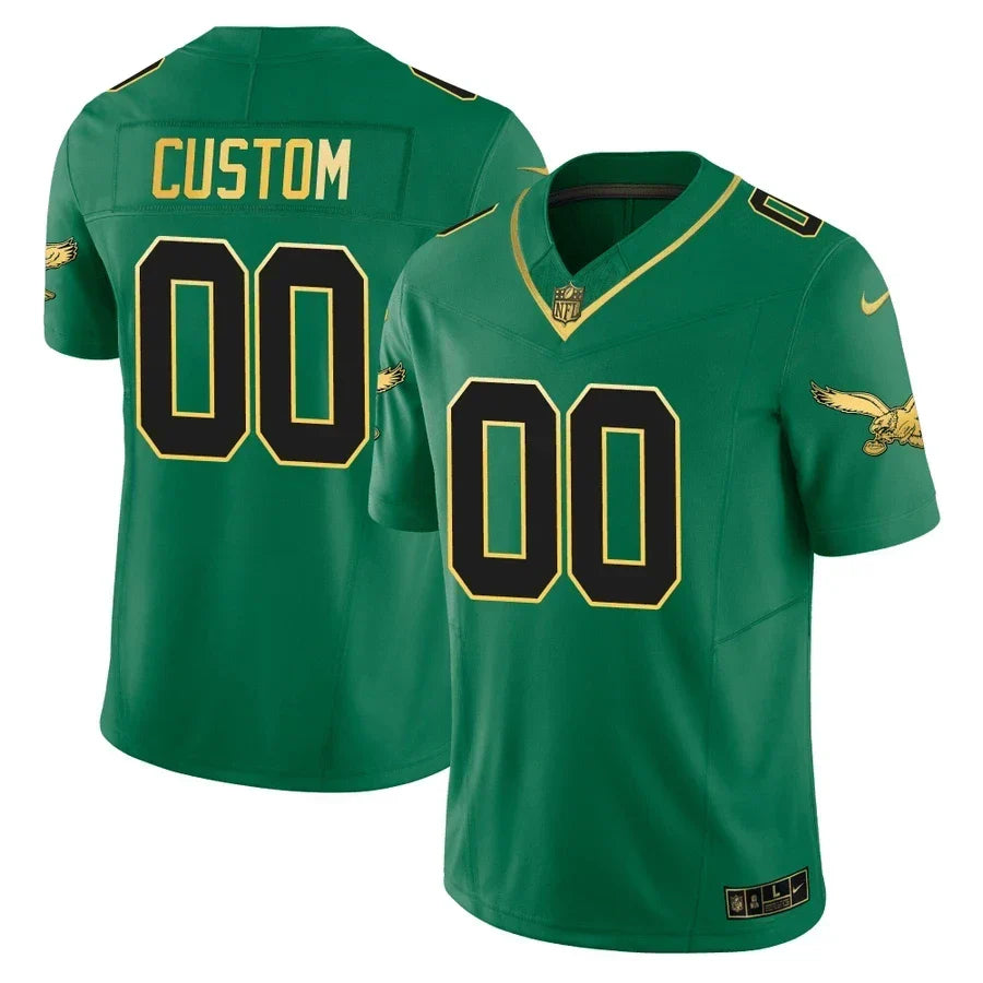 Philadelphia Eagles Limited Custom Jersey - Gold Edition