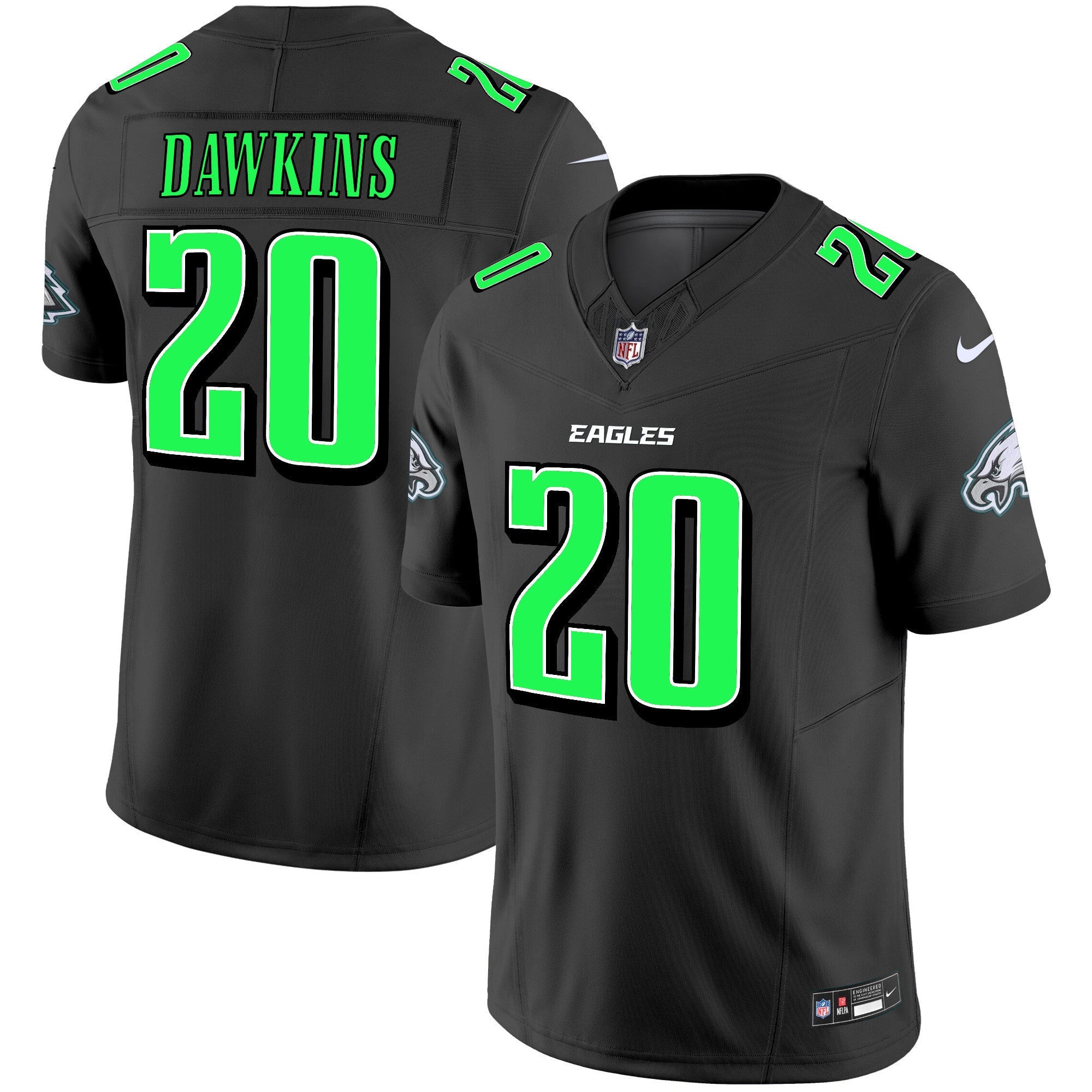 Men's Eagles 2024 Practice Vapor Limited Jersey - All Stitched