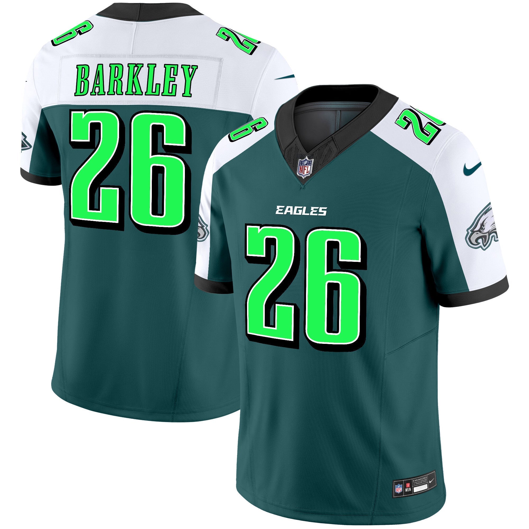 Men's Eagles 2024 Practice Vapor Limited Jersey - All Stitched