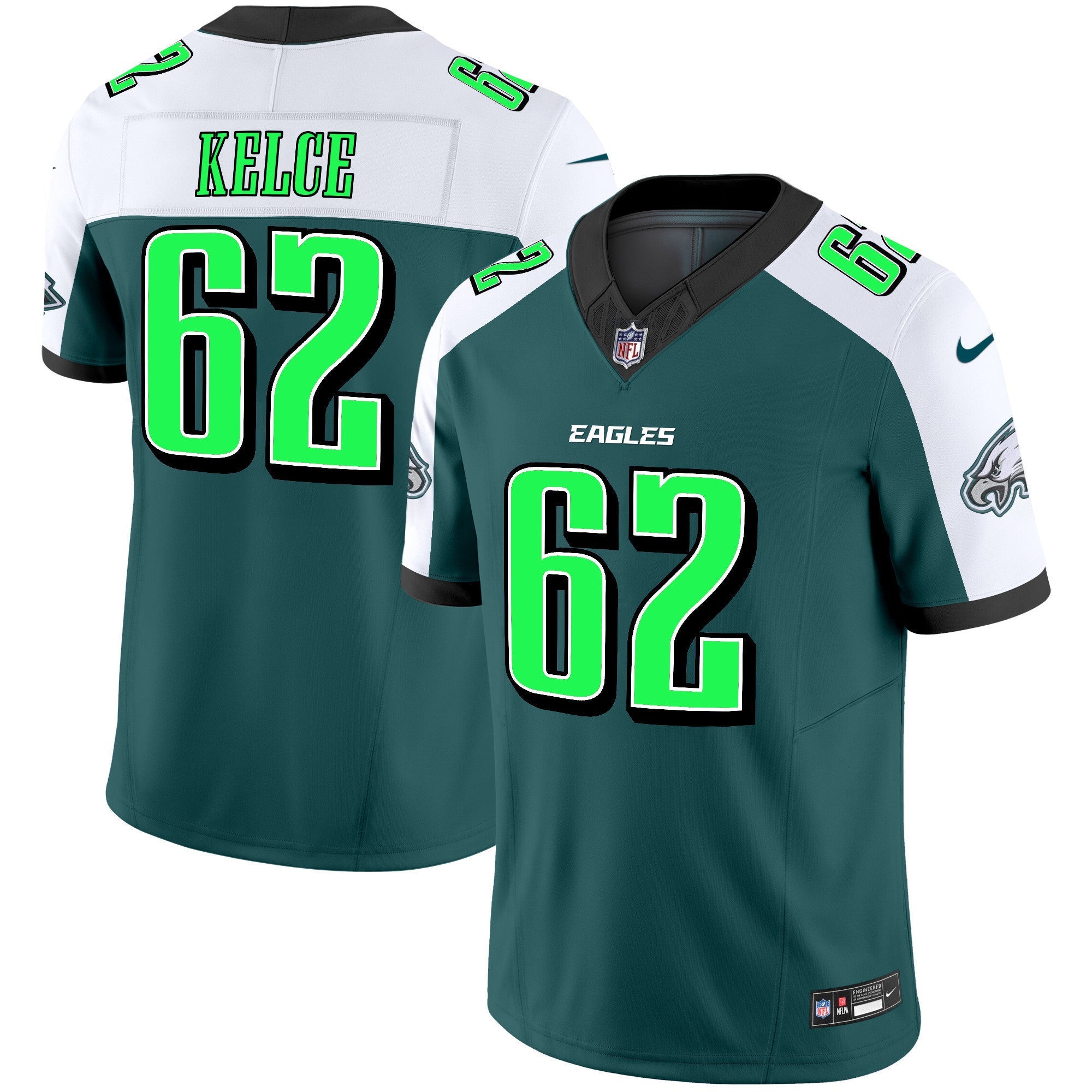 Men's Eagles 2024 Practice Vapor Limited Jersey - All Stitched