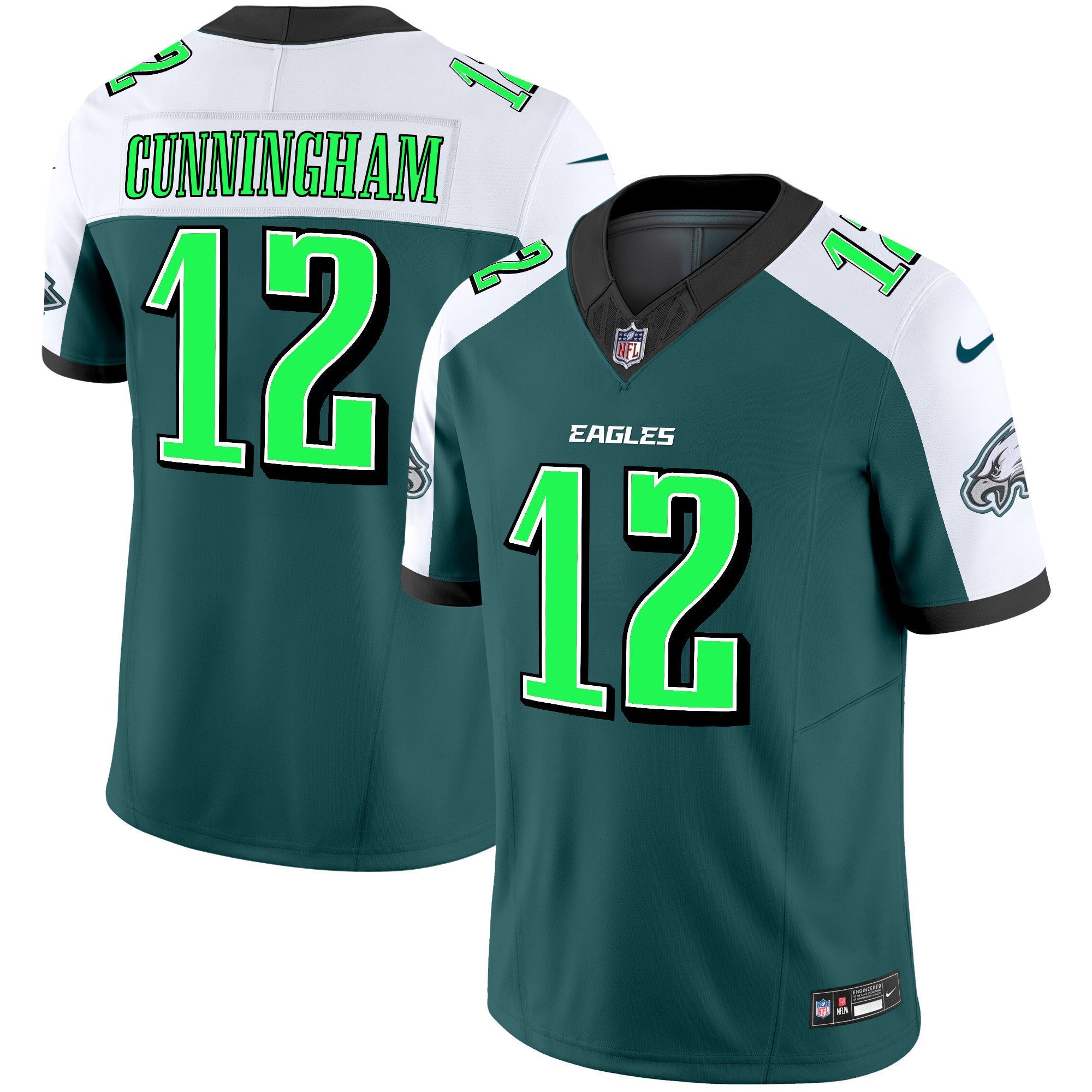 Men's Eagles 2024 Practice Vapor Limited Jersey - All Stitched