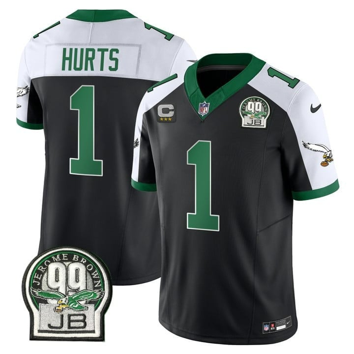 Men's Eagles Jerome Brown Patch Kelly Green Alternate Jersey V2 - All Stitched