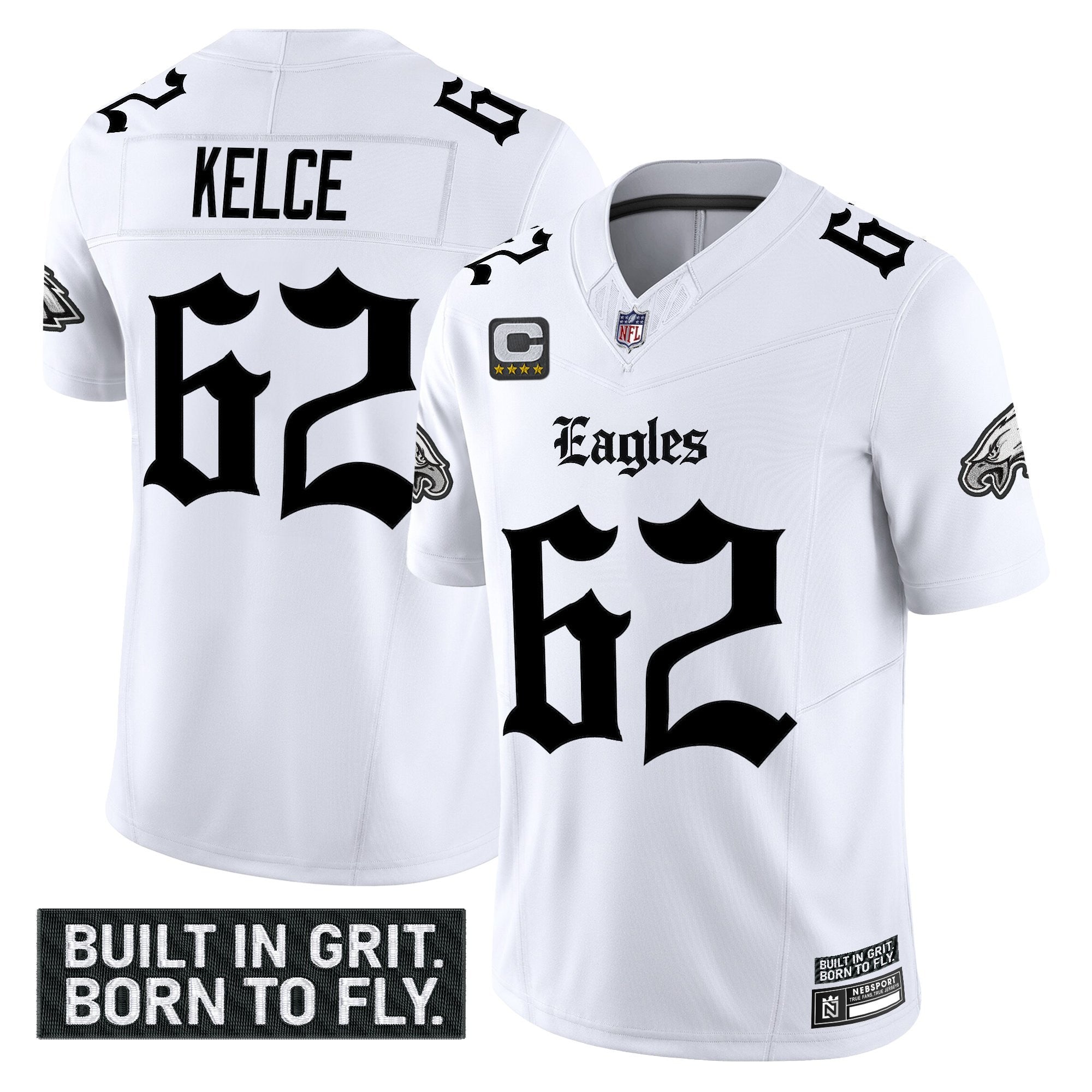 Men's Philadelphia Eagles 'Gothic Philly Edition' Vapor Limited Jersey V2 - All Stitched